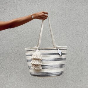 Striped bag